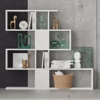 Corp biblioteca, Elegance, Karlin, 120x109x20 cm, Alb imagine