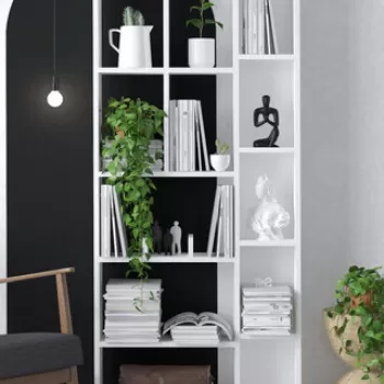 Corp biblioteca, Emerald, Uran?s, 75x170x18 cm, Alb imagine