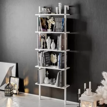 Corp biblioteca, Hadley, Piante, 60x174x22 cm, Alb imagine