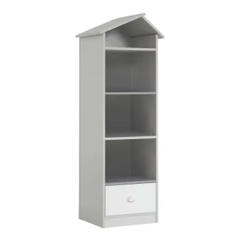 Corp biblioteca, Hanah Home, Ayder, 60x171x49 cm, PAL, Gri imagine