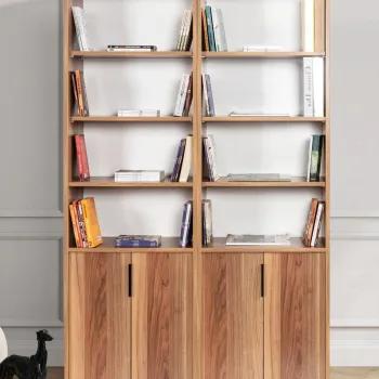 Corp biblioteca, Hanah Home, Evm 8203, 120x187x30 cm, PAL, Maro imagine