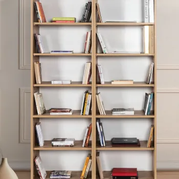 Corp biblioteca, Hanah Home, Evm 8225, 120x187x30 cm, PAL, Maro imagine