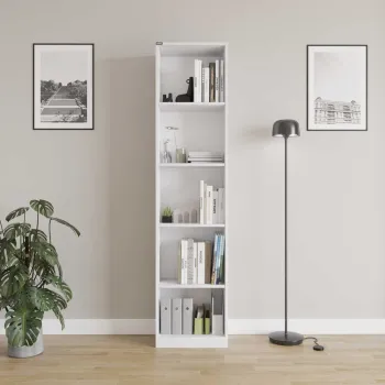 Corp biblioteca, Hanah Home, Ktp-325-Bb-1, 43x182x26 cm, Alb imagine