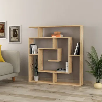 Corp biblioteca, Hanah Home, Labirent, 125x128.6x22 cm, Maro imagine