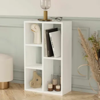 Corp biblioteca, Hanah Home, Monaco, 49x81x23.5 cm, PAL, Alb imagine