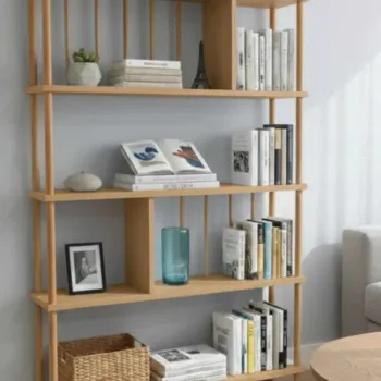 Corp biblioteca, Hanah Home, Peka145, 90x137x20 cm, PAL, Maro imagine
