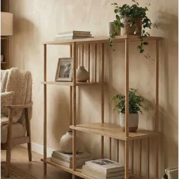 Corp biblioteca, Hanah Home, Peka220, 85x106x30 cm, PAL, Maro imagine