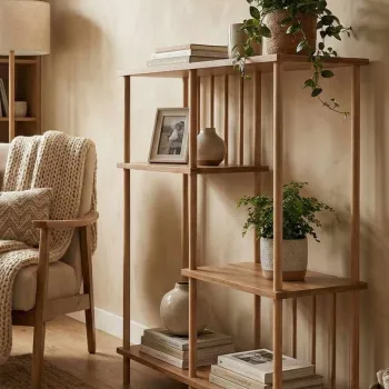 Corp biblioteca, Hanah Home, Peka220, 85x106x30 cm, PAL, Pin imagine