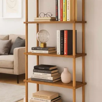 Corp biblioteca, Hanah Home, Pk261, 60x136x25 cm, PAL, Pin imagine