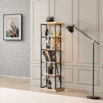 Corp biblioteca, Hanah Home, Polo, 47x168x31 cm, PAL, Maro imagine