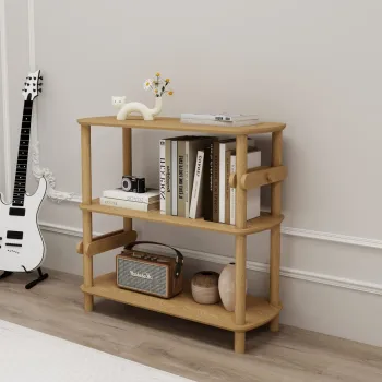 Corp biblioteca, Hanah Home, Rosa 3, 80x79x30 cm, Stejar imagine