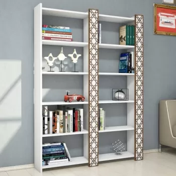 Corp biblioteca, Hommy Craft, City 2, 124.6x170x24.2 cm, Alb imagine