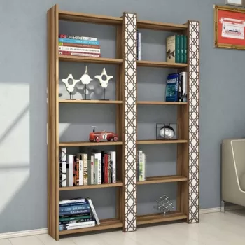 Corp biblioteca, Hommy Craft, City 2, 124.6x170x24.2 cm, Nuc / Alb imagine