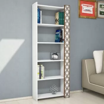 Corp biblioteca, Hommy Craft, City, 64.6x170x24.2 cm, Alb imagine