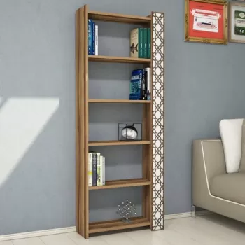 Corp biblioteca, Hommy Craft, City, 64.6x170x24.2 cm, Nuc / Alb imagine