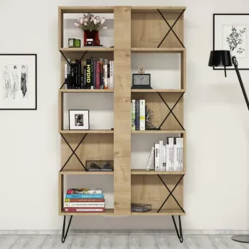 Corp biblioteca, Hommy Craft, Extra, 90x167.3x22 cm, Stejar imagine