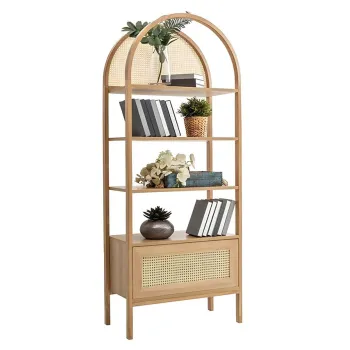 Corp biblioteca, Howard, Nala 75, 75x182.5x40 cm, PAL, Natural imagine