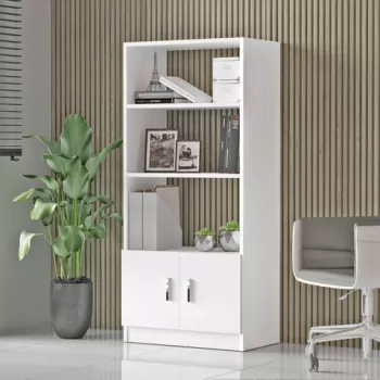 Corp biblioteca, Locelso, Vario D, 64x140x35.5 cm, Alb imagine