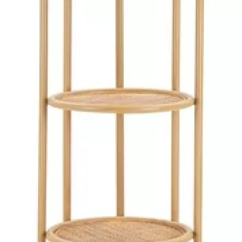 Corp biblioteca Panama, Mauro Ferretti, 40 x 38 x 150 cm, ratan, maro imagine