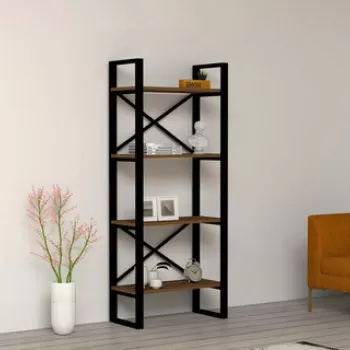 Corp biblioteca, Puqa Design, Alaro, 66x150x32 cm, PAL, Nuc imagine