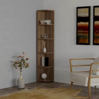 Corp biblioteca, Puqa Design, Levanzo, 25x160x25 cm, PAL, Nuc imagine