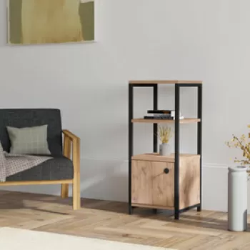 Corp biblioteca, Puqa Design, Stil, 35.5x81.9x35.5 cm, PAL, Pinul Atlantic imagine