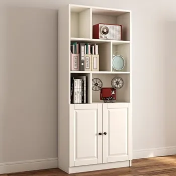 Corp biblioteca, Rabi, Rb-023, 70x180x33 cm, Alb mat imagine