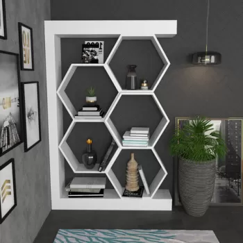 Corp biblioteca, Retricy, Artemis, 90x24.6x140 cm, PAL, Alb imagine