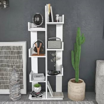 Corp biblioteca, Retricy, Luisa, 50x22x173 cm, PAL, Alb imagine