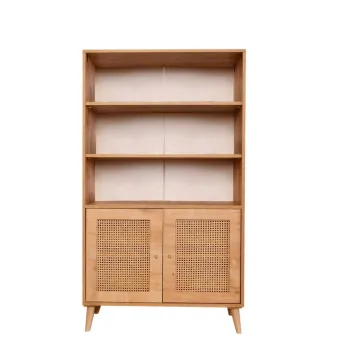 Corp biblioteca, Wolina, Hazeran Bookshelf, 40x90x110 cm, Lemn de carpen, Stejar imagine