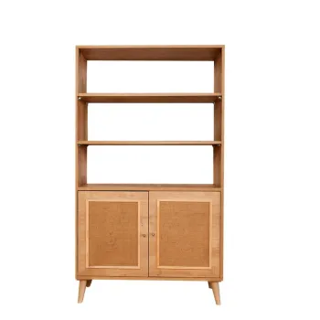 Corp biblioteca, Wolina, Jut Bookshelf, 40x90x110 cm, Lemn de carpen, Stejar imagine