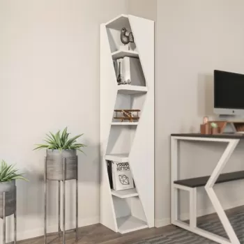 Corp biblioteca, Zena Home, Arrow, 31.8x165x31.8 cm, PAL, Alb imagine