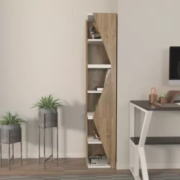 Corp biblioteca, Zena Home, Arrow, 31.8x165x31.8 cm, PAL, Nuc / Alb imagine