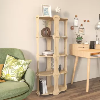 Corp biblioteca, Zena Home, Ayzi, 57.6x137.5x27 cm, PAL, Stejar imagine