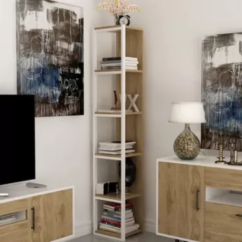 Corp biblioteca, Zena Home, Texas, PAL, Stejar / Alb imagine