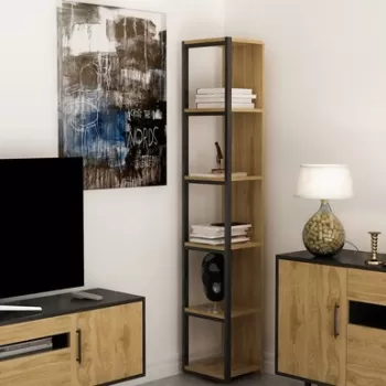 Corp biblioteca, Zena Home, Texas, PAL, Stejar / Negru imagine