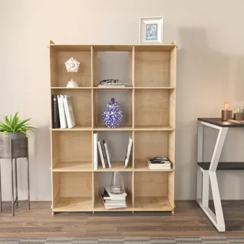 Corp biblioteca, Zena Home, Zimba, 92.5x132x30 cm, PAL, Stejar imagine
