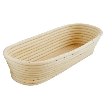 Cos oval pentru dospire aluat, ratan, 35 x 14 cm - Zokura imagine