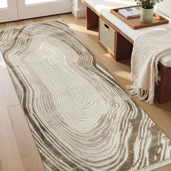 Covor (100 x 200), Amorf, 100x200 cm, Crem imagine