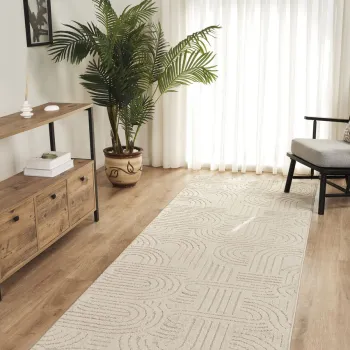 Covor (100 x 250), Rivon Rn08, 100x250 cm, Bej imagine