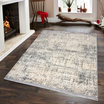 Covor (100 x 300), Notta 1121, 100x300 cm, Gri / Bej / Crem imagine