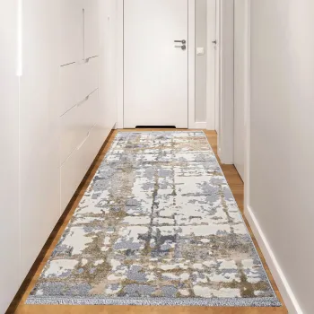 Covor (100 x 350), Notta 1100, 100x350 cm, Gri / Bej / Crem imagine