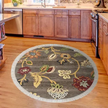 Covor (120 cm), Mu176, 120x120 cm, Cafeniu imagine