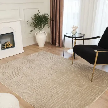 Covor (120 x 180), Rivon Rn08, 120x180 cm, Bej imagine