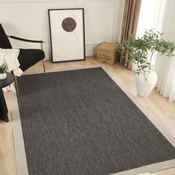 Covor (120 x 180), Sisalux 3089, 120x180 cm, Antracit imagine