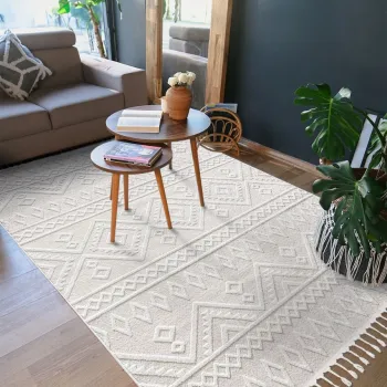 Covor (120 x 200), 33412A, 120x200 cm, Crem imagine