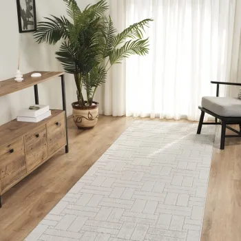 Covor (120 x 300), Rivon Rn01, 120x300 cm, Gri imagine