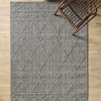Covor (140 x 200), Patara 4955, 140x200 cm, Gri imagine