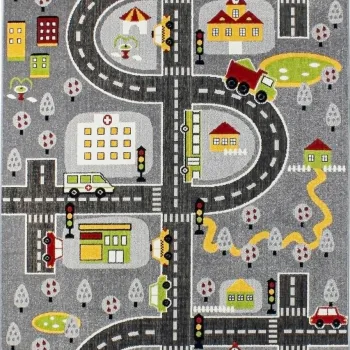 Covor (140 x 200), Trafik, 140x200 cm, Gri imagine