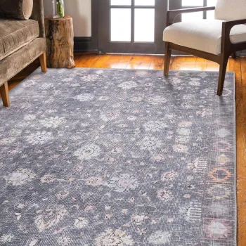 Covor (150 x 230), Folk Chenille, 150x230 cm, Gri imagine